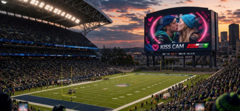 Featured On A Stadium Screen